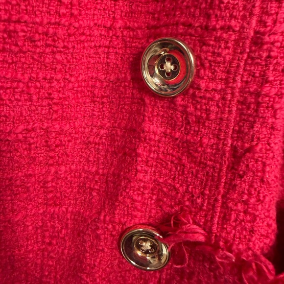 Chico's Vibrant Red Textured Blazer - Picture 5 of 8